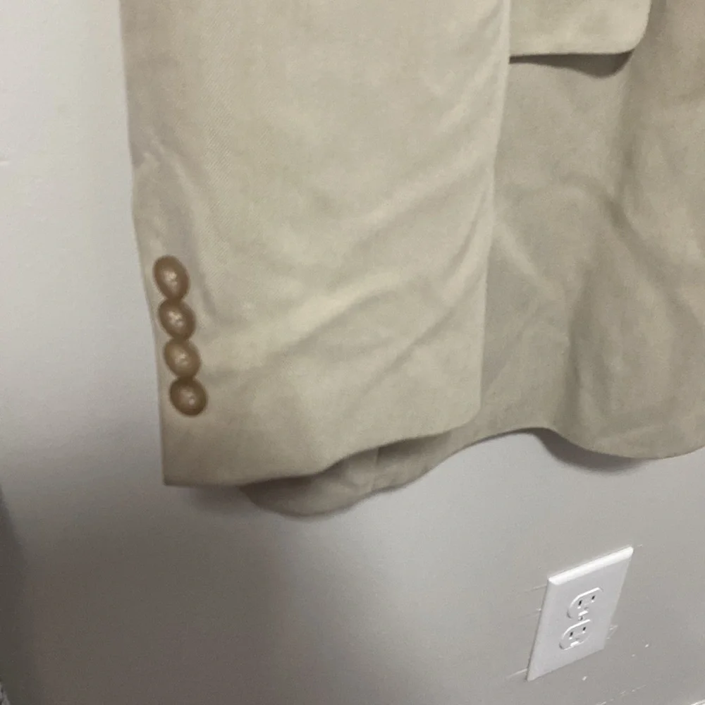 Vintage Oscar De La Renta Beige Silk‎ Blazer